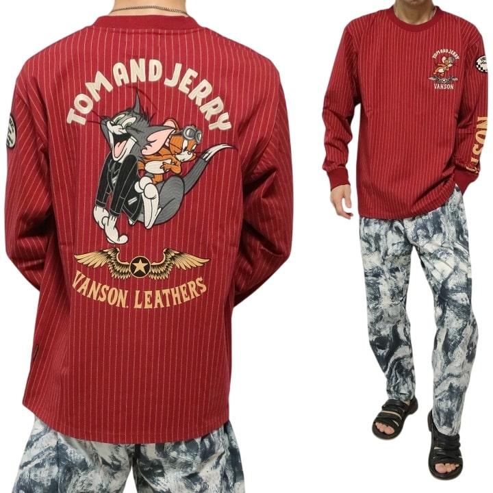 VANSON（バンソン） VANSON Tシャツ ロンT 長袖トムとジェリー コラボ 