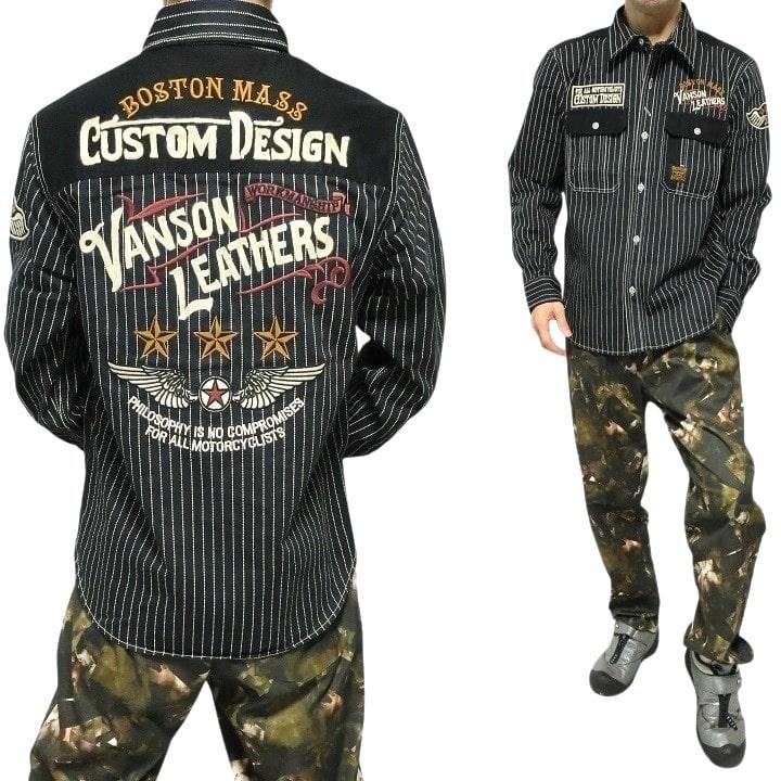 VANSON（バンソン） ヴァンソン フライングスター 長袖シャツ メンズ