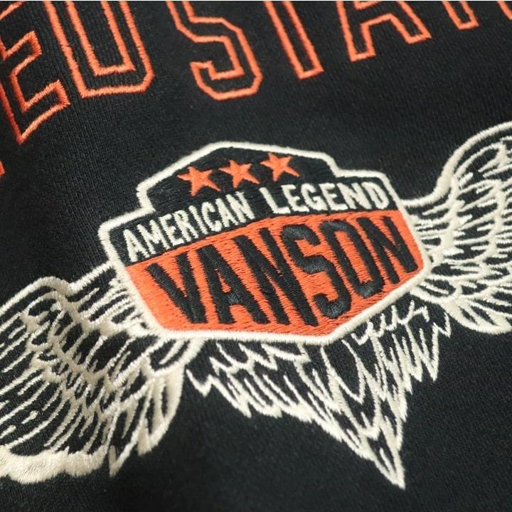 VANSON ウイング/スター ジップパーカー ジャケット バンソン ヴァンソン パーカー/フード NVSZ-2512 ネバーマインド | VANSON | 14