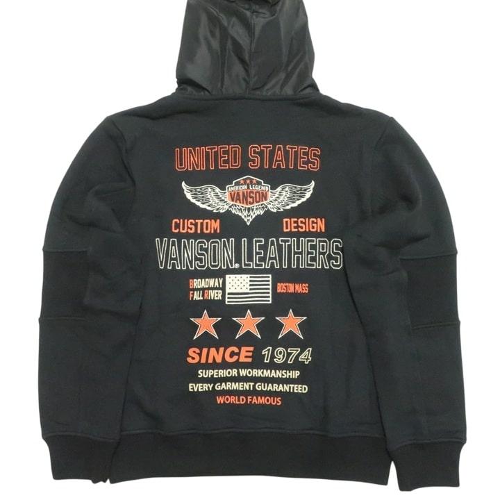 VANSON ウイング/スター ジップパーカー ジャケット バンソン ヴァンソン パーカー/フード NVSZ-2512 ネバーマインド | VANSON | 12