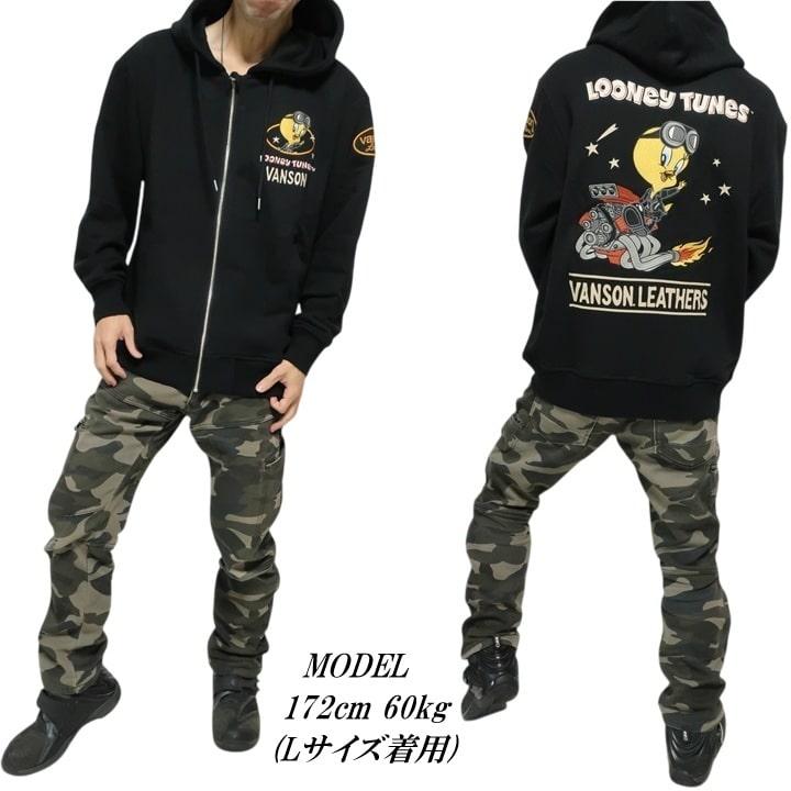 VANSON パーカー バンソン ルーニー・テューンズ/ルーニーテューンズ トゥイーティー/エンジン ジップパーカー LTV-2510 刺繍 LOONEY TUNES ネバーマインド | VANSON | 11