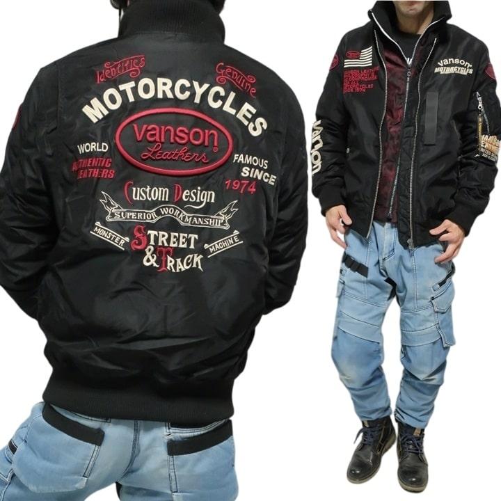 VANSON（バンソン） ヴァンソン MA-1 厚手/ナイロン 中綿 フライト