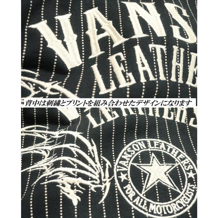 VANSON バンソン ジップパーカー スウェット フライングスター 刺繍 ジャケット ヴァンソン パーカー/フード NVSZ-2602 ネバーマインド_11