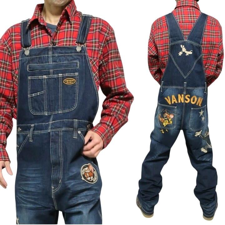 VANSON トムとジェリー オーバーオール コラボ 刺繍 メンズ/レディース/ユニセックス TOM & JERRY TJV-2408 ネバーマインド | VANSON | 13