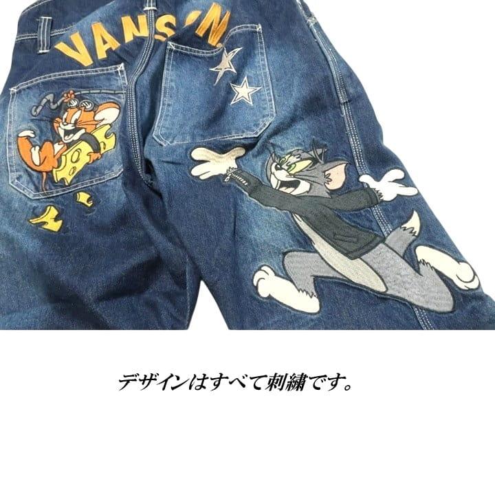 VANSON トムとジェリー オーバーオール コラボ 刺繍 メンズ/レディース/ユニセックス TOM & JERRY TJV-2408 ネバーマインド | VANSON | 18