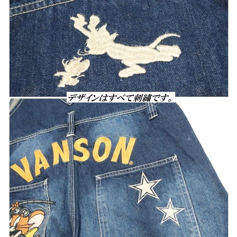 VANSON トムとジェリー オーバーオール コラボ 刺繍 メンズ/レディース/ユニセックス TOM & JERRY TJV-2408 ネバーマインド | VANSON | 20