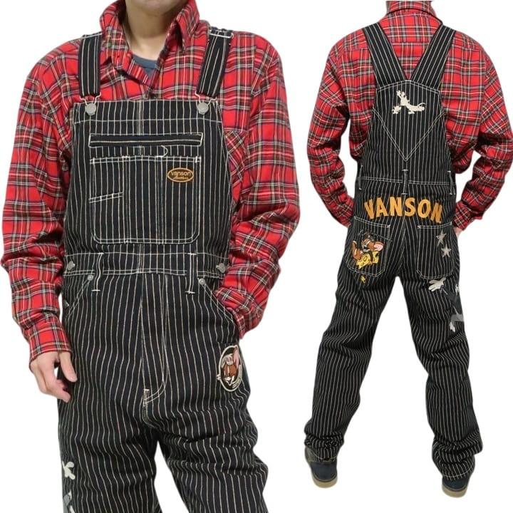 VANSON トムとジェリー オーバーオール コラボ 刺繍 メンズ/レディース/ユニセックス TOM & JERRY TJV-2408 ネバーマインド | VANSON | 03