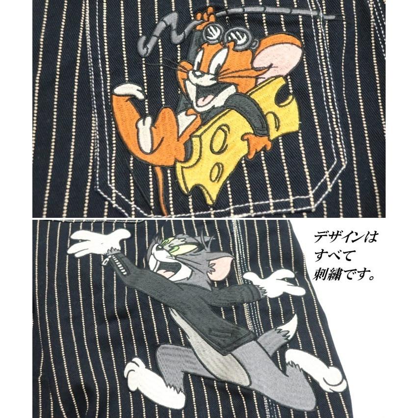 VANSON トムとジェリー オーバーオール コラボ 刺繍 メンズ/レディース/ユニセックス TOM & JERRY TJV-2408 ネバーマインド | VANSON | 09
