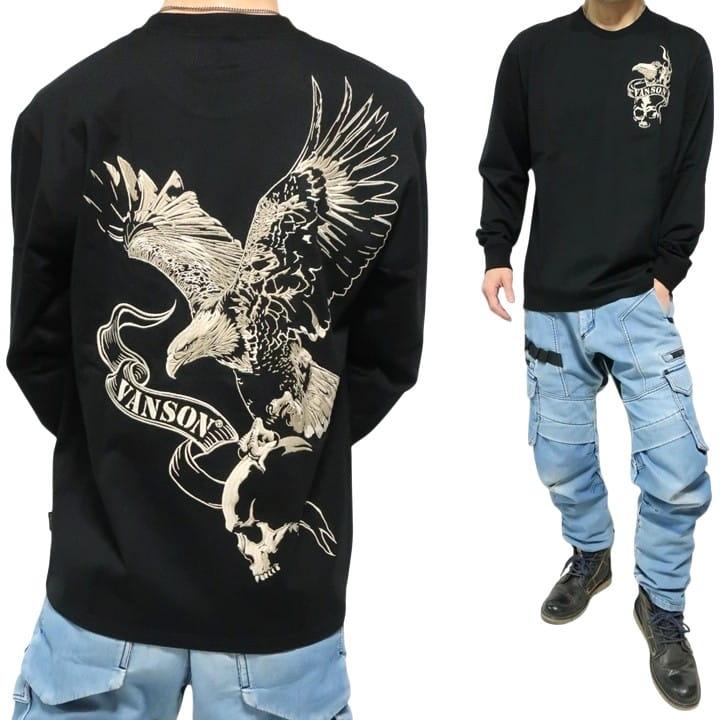 VANSON Tシャツ ロンT バンソン イーグル/スカル/刺繍 ヴァンソン NVLT-2602 ネバーマインド | VANSON | 13