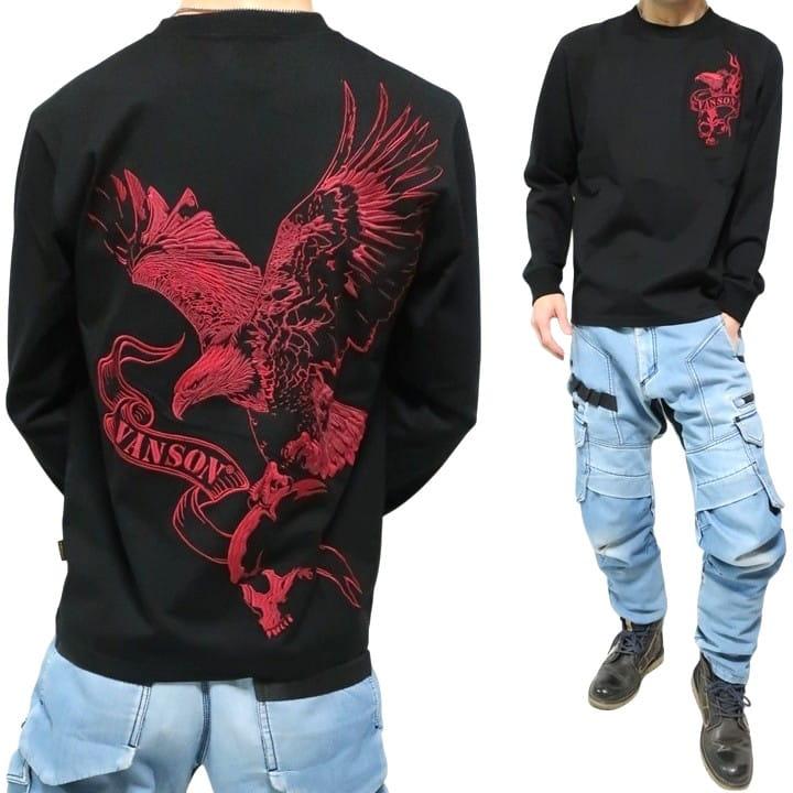 VANSON Tシャツ ロンT バンソン イーグル/スカル/刺繍 ヴァンソン NVLT-2602 ネバーマインド | VANSON | 03