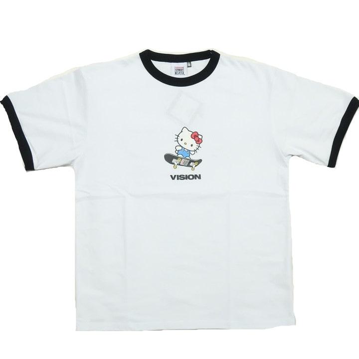 ハローキティ Tシャツ VISION/ヴィジョン コラボ メンズ ハローキティ Tシャツ VISION/ヴィジョン コラボ メンズ