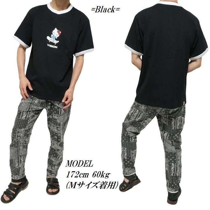 ハローキティ Tシャツ VISION/ヴィジョン コラボ メンズ/レディース