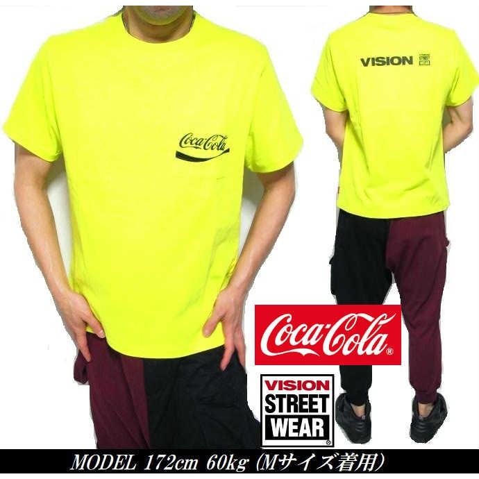 VISION STREET WEAR コカコーラ グッズ Tシャツ メンズ 刺繍 VISION STREET WEAR コカコーラ グッズ Tシャツ メンズ 刺繍