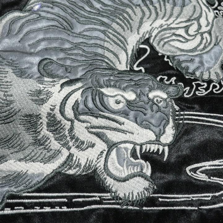 メンズセレクト スカジャン リバーシブル 和柄 和風 刺繍 鳳凰/虎/寅