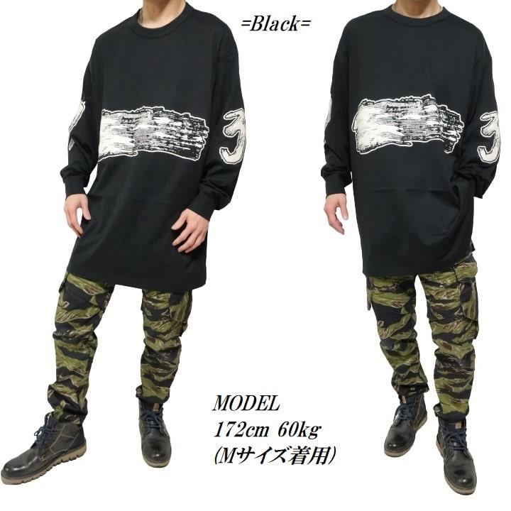 Y-3 Y-3/ワイスリー Tシャツ ロンT 長袖 メンズ オーバーサイズ 発砲 