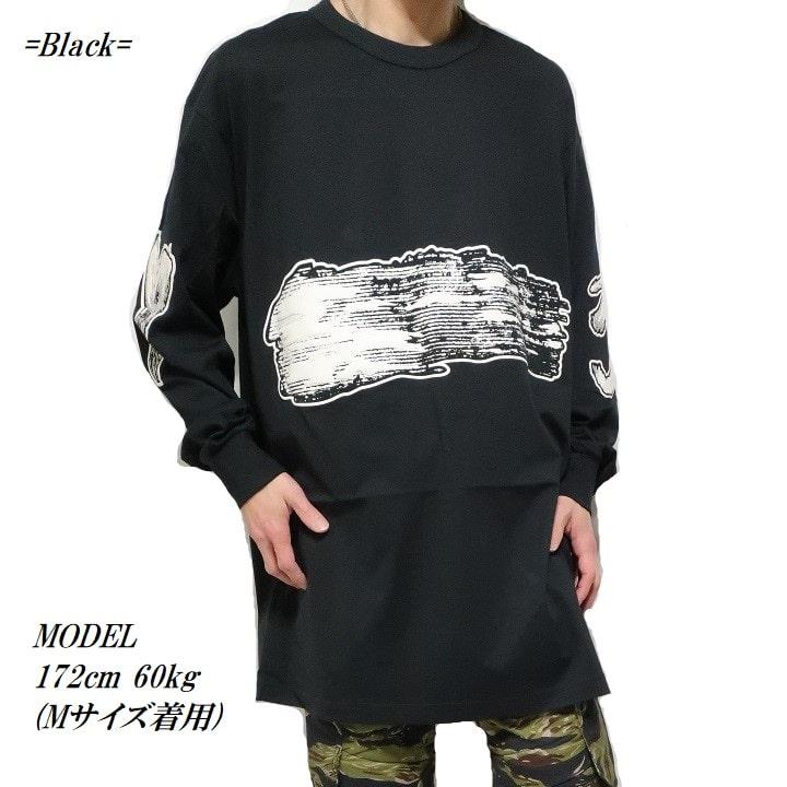 Y-3/ワイスリー Tシャツ ロンT 長袖 メンズ オーバーサイズ 発砲 