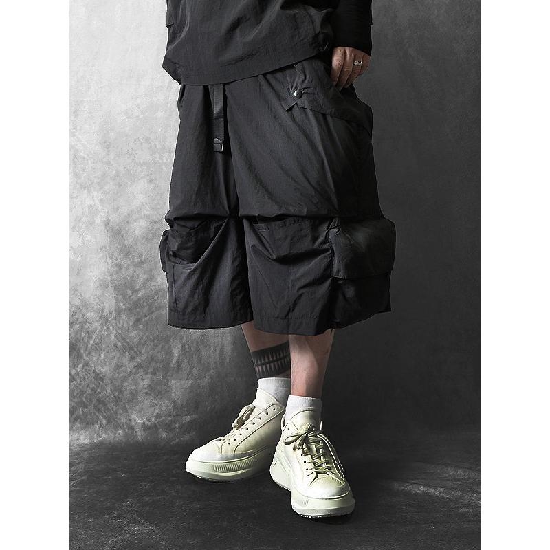 Archival reinvent ハーフパンツ　ブラック ARCHIVAL REINVENT【アーカイバル レインべント】TEFLON KNEE HIDDEN