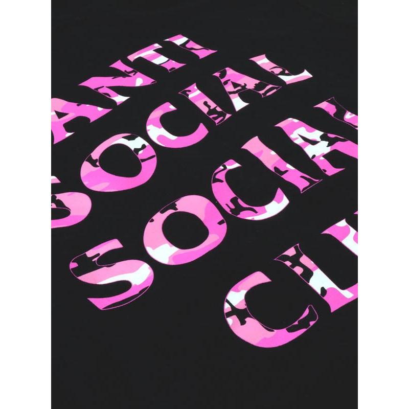ANTI SOCIAL SOCIAL CLUB【アンチソーシャルシーシャルクラブ】BEVERLY BLACK SWEAT HOODIE / BLACK/PINK WOODLAND @18000｜shinkirou｜02