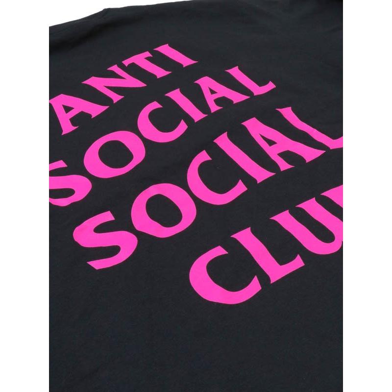 ANTI SOCIAL SOCIAL CLUB【アンチソーシャルシーシャルクラブ】GET WEIRD LONG SLEEVE T-SHIRT / BLACK / HOT PINK @12800｜shinkirou｜02