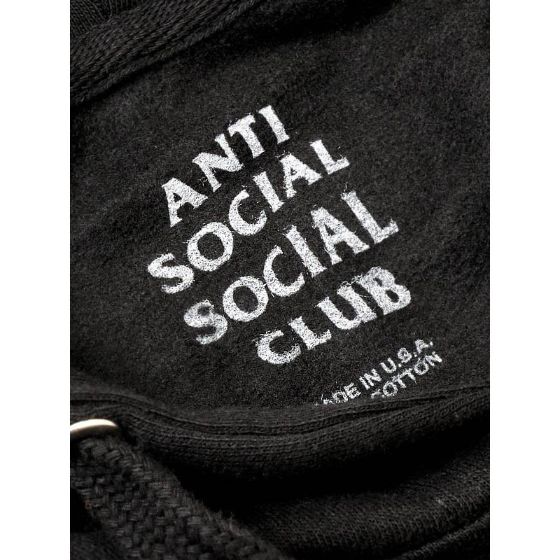 ANTI SOCIAL SOCIAL CLUB【アンチソーシャルシーシャルクラブ】MIND GAMES SWEAT HOODIE / BLACK/WHITE @18000｜shinkirou｜04