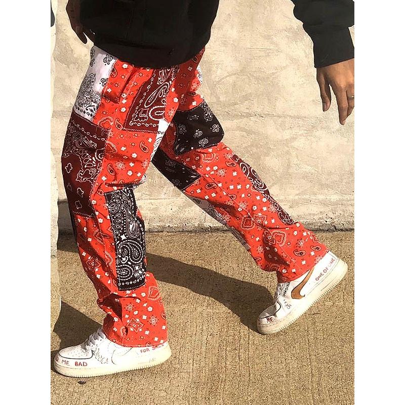 60%OFF SALE】IMASINACHI NYC【イマシナチ NYC】RED PAISLEY PANTS 