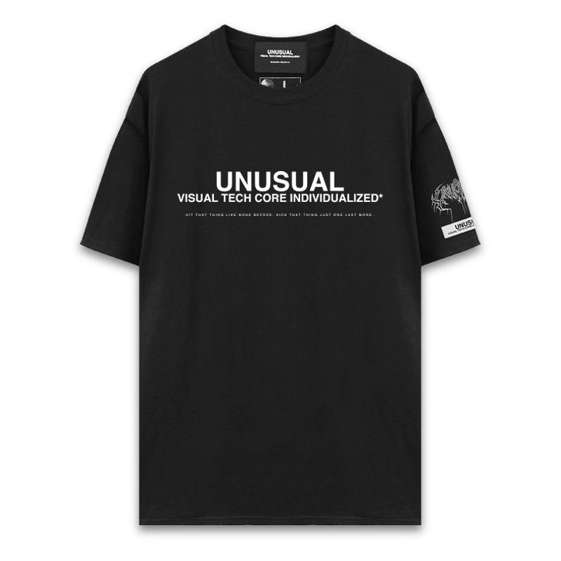 50%OFF SALE】UNUSUAL【アンユージュアル】SMASH DEATH LOGO T-SHIRT 