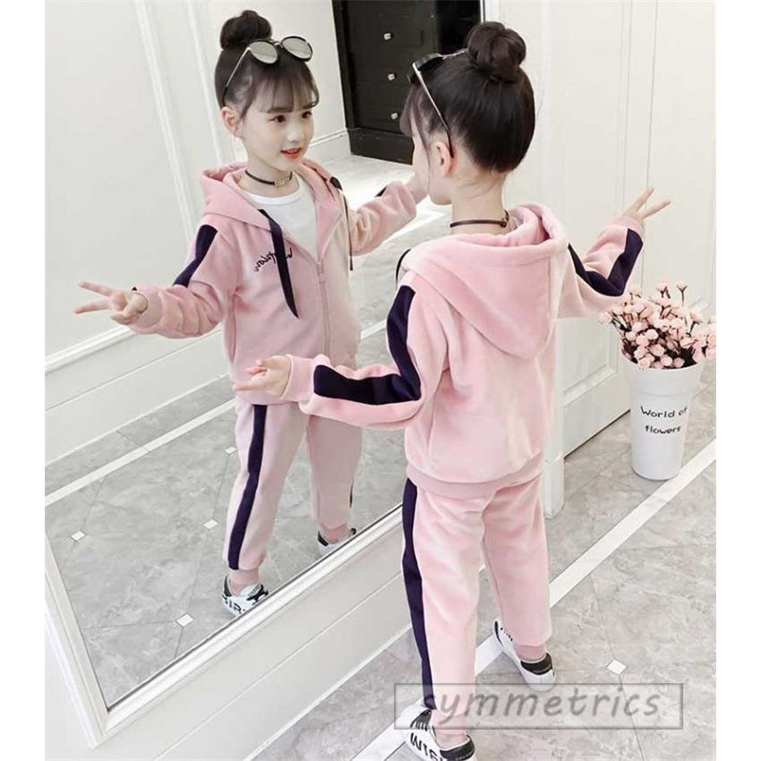 ジャージ キッズ 女の子 上下 長袖 春秋 2点セット 暖かい 子供服 セットアップ ジュニア パーカー アウター 長ズボン スポーツウェア 運動着 可愛い おしゃれ Ll 05 Symmetrics 通販 Yahoo ショッピング