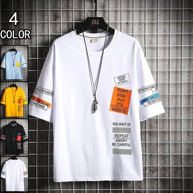 五分袖tシャツ アメカジtシャツ 夏服 メンズ Tシャツ カットソー 5分袖 トップス メンズファッション カジュアル Ly1007 Symmetrics 通販 Yahoo ショッピング