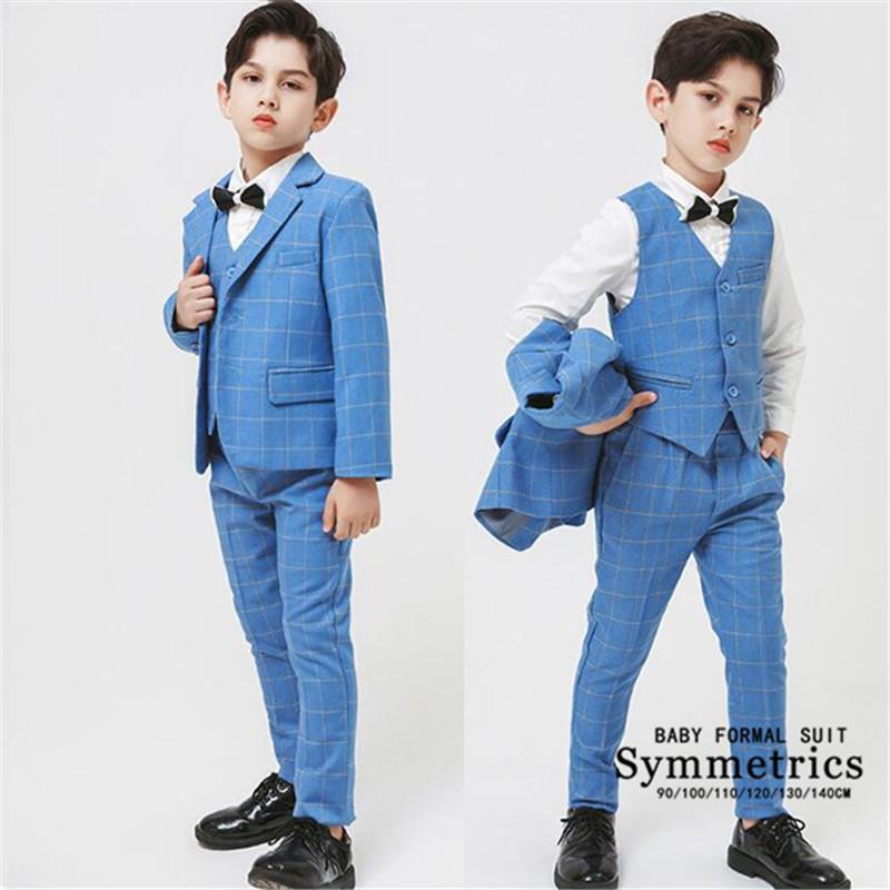 21 春新作 子供 男の子 フォーマル スーツ キッズスーツ 子供服 スーツ ベビー服 4点セット