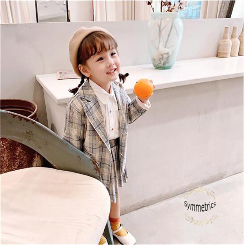 子供服 スーツ フォーマル 女の子 セットアップ キッズ おしゃれ 長袖 春秋 2点セット チェック柄 ジャケット スカートorパンツ 入学式 卒業式 可愛い 通学着 Ly2542 Symmetrics 通販 Yahoo ショッピング