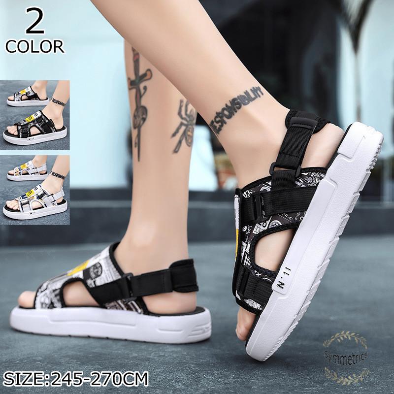 厚底サンダル スポーツサンダル メンズ スリッパ メンズサンダル 滑り止め 靴 コンフォート スポサン ビーチサンダル 通気性 21夏 父の日 Ly2957 Symmetrics 通販 Yahoo ショッピング