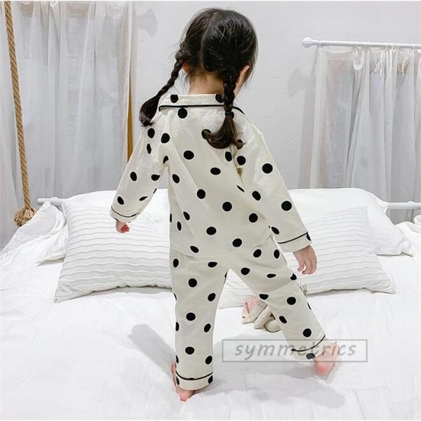 パジャマ 子供服 キッズ 子供用 女の子 前開き水玉柄 長袖 ルームウェア パジャマセット 春 夏 秋 冬コットン かわいい 部屋着 寝間着 Sy7 Symmetrics 通販 Yahoo ショッピング