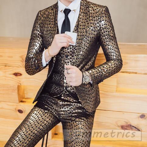 個性的総柄スリムスーツ スリーピーススーツ メンズ セットアップ メンズ 3ピース 結婚式二次会ビジュアル系 Zy425 Symmetrics 通販 Yahoo ショッピング