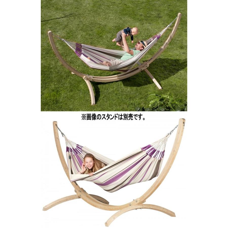 LASIESTA(ラシエスタ)hammockbasicハンモックベーシックパープルストライプCIH14-7【お取り寄せ】【同梱/代引不可】｜shinmiraisouzou｜02