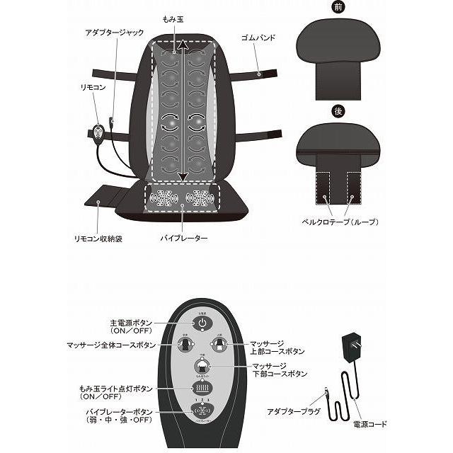 クロシオ58368シートマッサージャーセララ【医療機器】【メーカー直送】【同梱／代引不可】【マッサージ器】｜shinmiraisouzou｜02