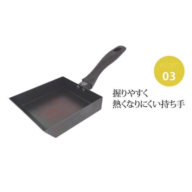 卵焼き器 藤田金属 005201 使いやすいふわふわ玉子焼 中 IH対応