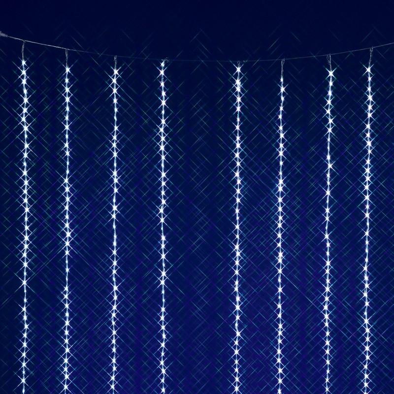 フローレックス　KT-3067　2M×3M ホワイトLEDカーテンドレープ　KT3067