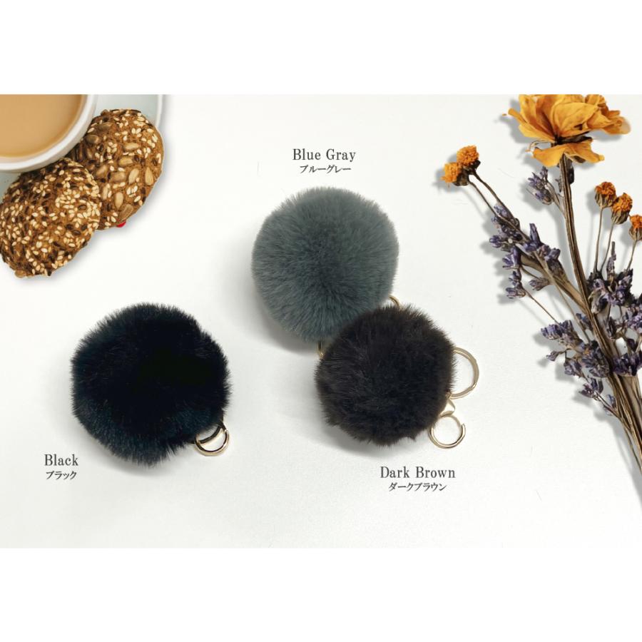 ファーチャーム ファー キーホルダー バッグチャーム 大人 金具 ミニ