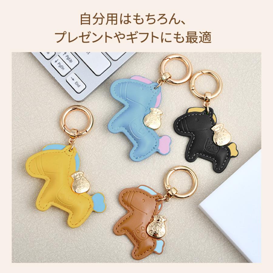 2個セット】馬 キーホルダー 縁起の良い馬 2セット レザー風 バッグ