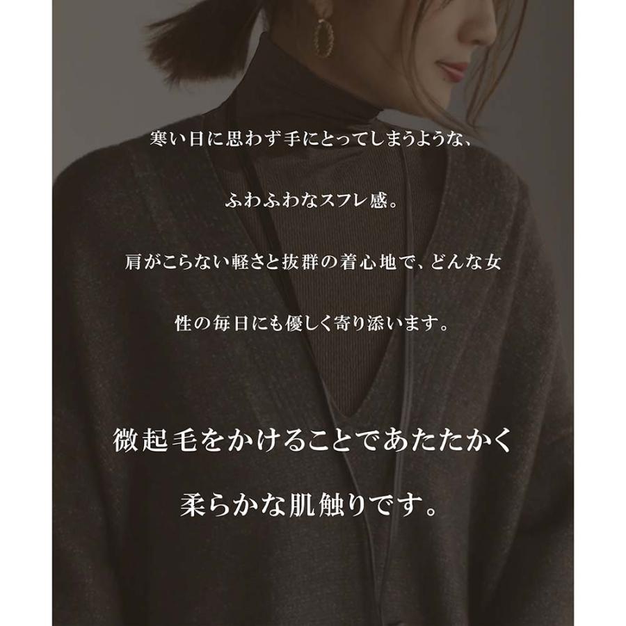 レディース M/L/LL ハイネック インナー トップス 長袖 タートルネック