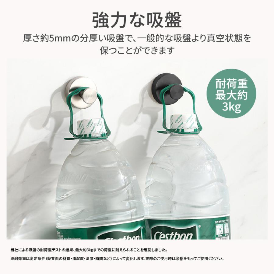 2個セット 吸盤フック 強力 おしゃれ フック 壁 吸盤 穴あけない 超