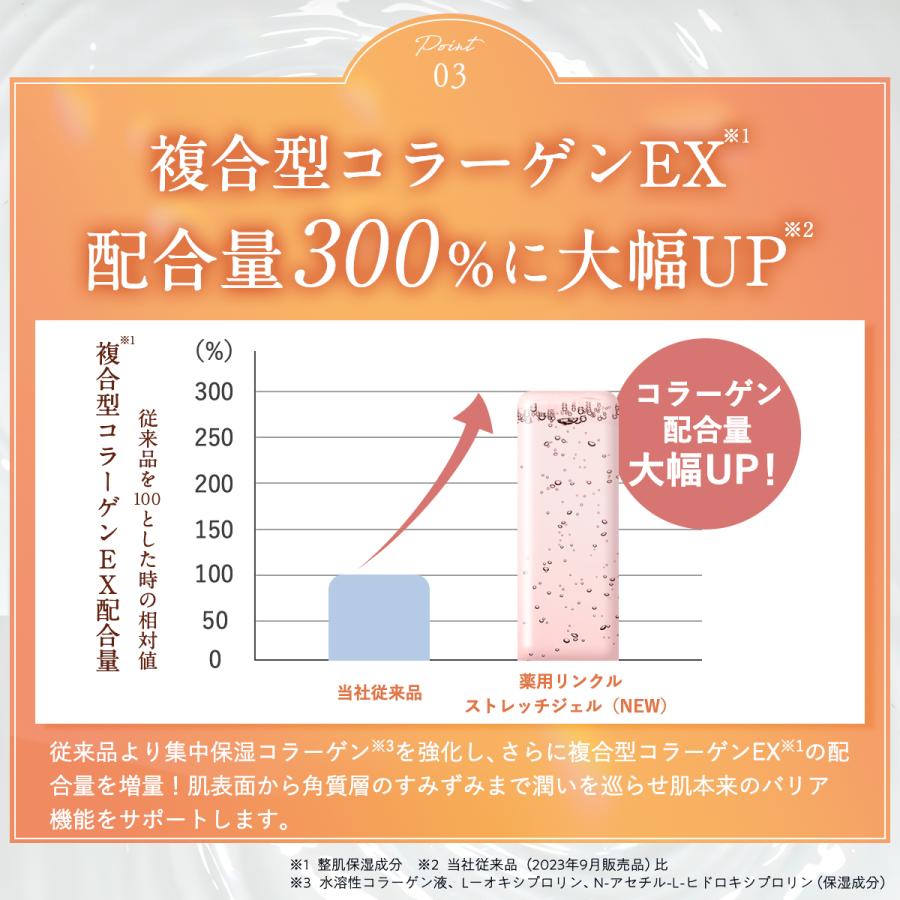 オールインワンジェル パーフェクトワン 薬用リンクルストレッチジェル 50g 新日本製薬 公式 化粧水 美白 シワ改善 ネッククリーム ビタミンPP 日本製 母の日｜shinnihonseiyakuec｜10