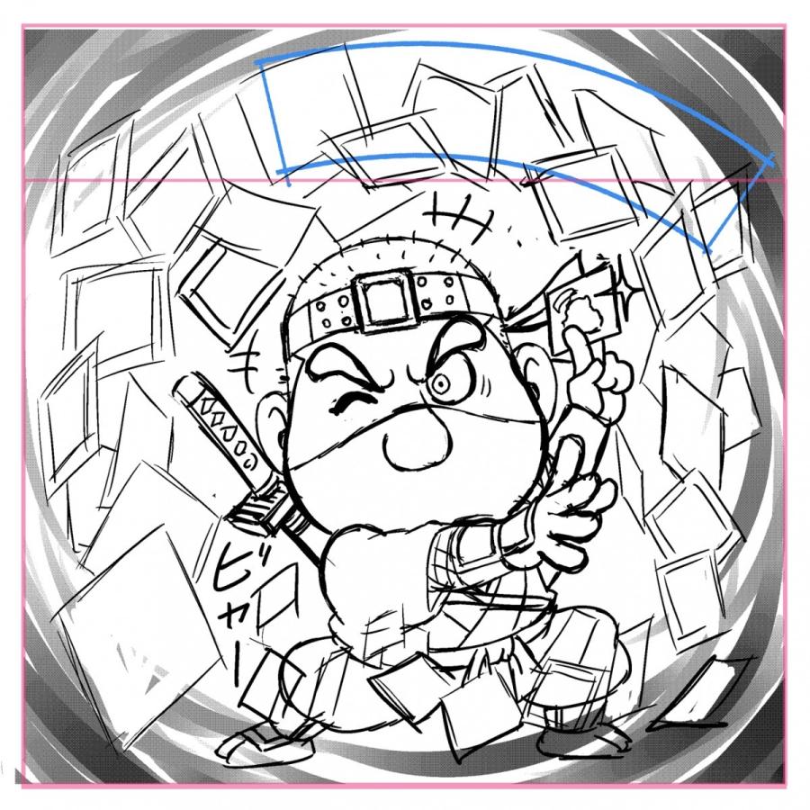 わくわく企画V　Ｗシール（紙×角プリ）　300枚印刷 | 