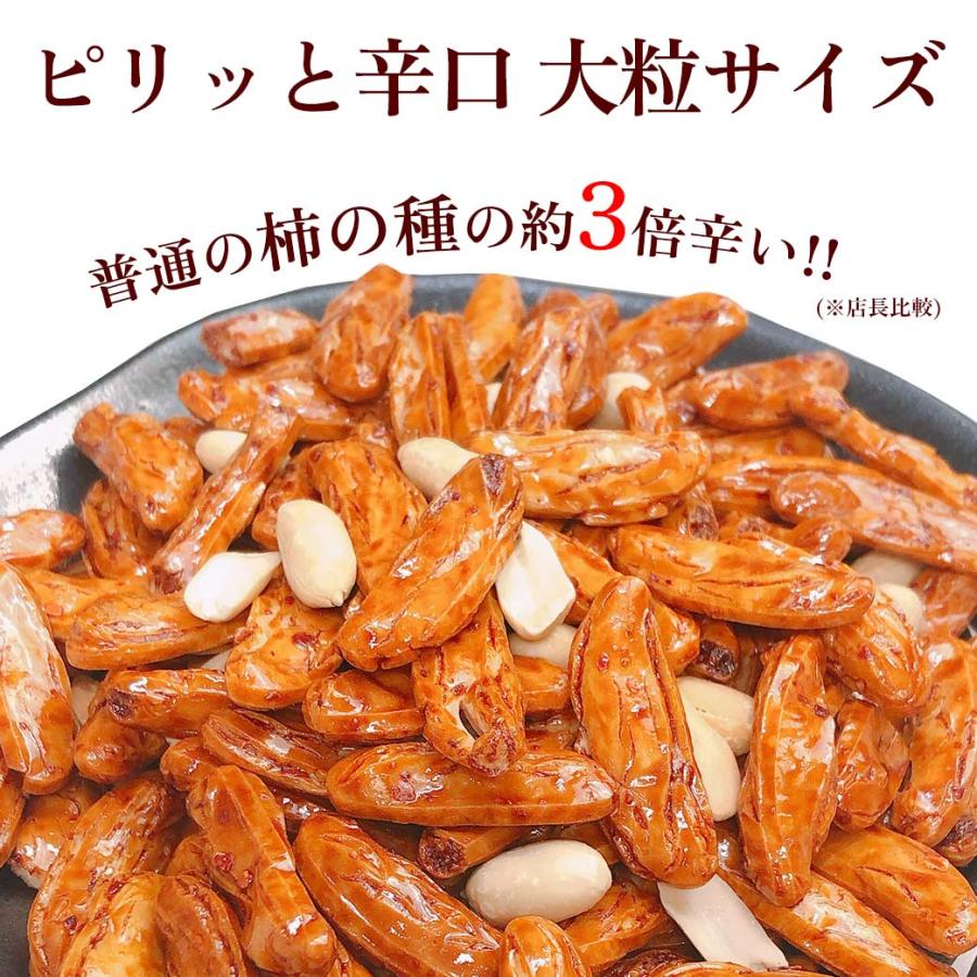 大辛口 柿の種 ピーナッツ入り 新潟米使用 極上 柿ピー 200g×2パック
