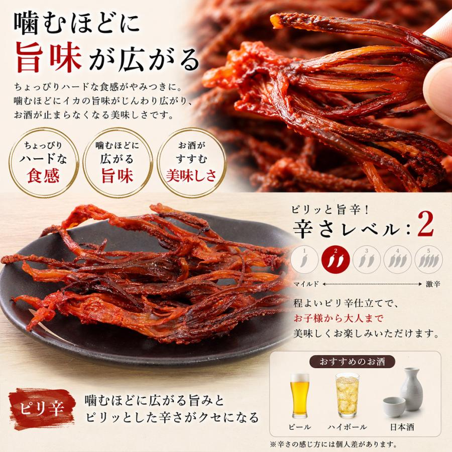 業務用 メガ盛り 特盛 旨辛 するめ足 500g ちょっぴりハードな