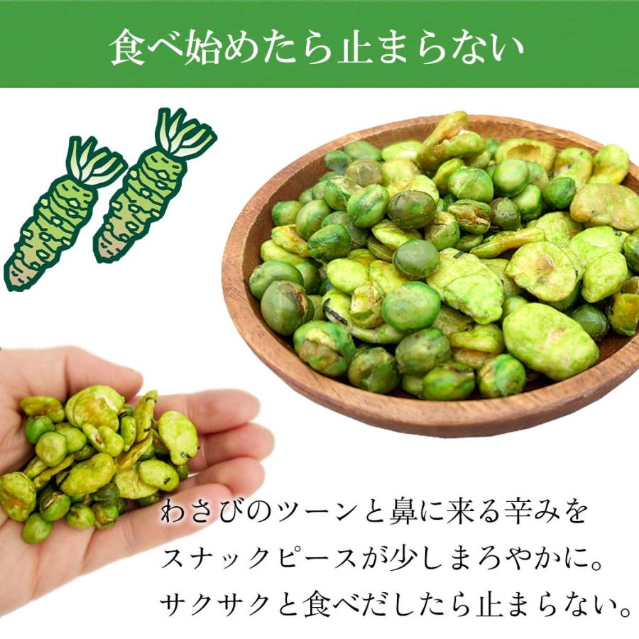 【12月31日】ワサビ味大好き　3キロ わさびグリーン ワサビ豆 青豆 ブレンド ミックス スタンドパック 150g