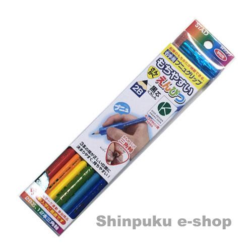 クツワ もちやすいさんかくえんぴつ ２ｂ １２本入り 三角軸 ｒｆ００９ Rf009 Shinpuku E Shop 通販 Yahoo ショッピング