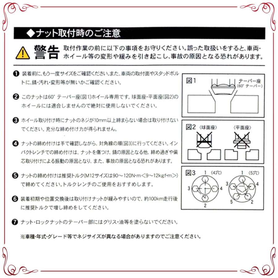 ホイールナット 袋ナット 非貫通 M12 P1.25 21mm 16個入 日産