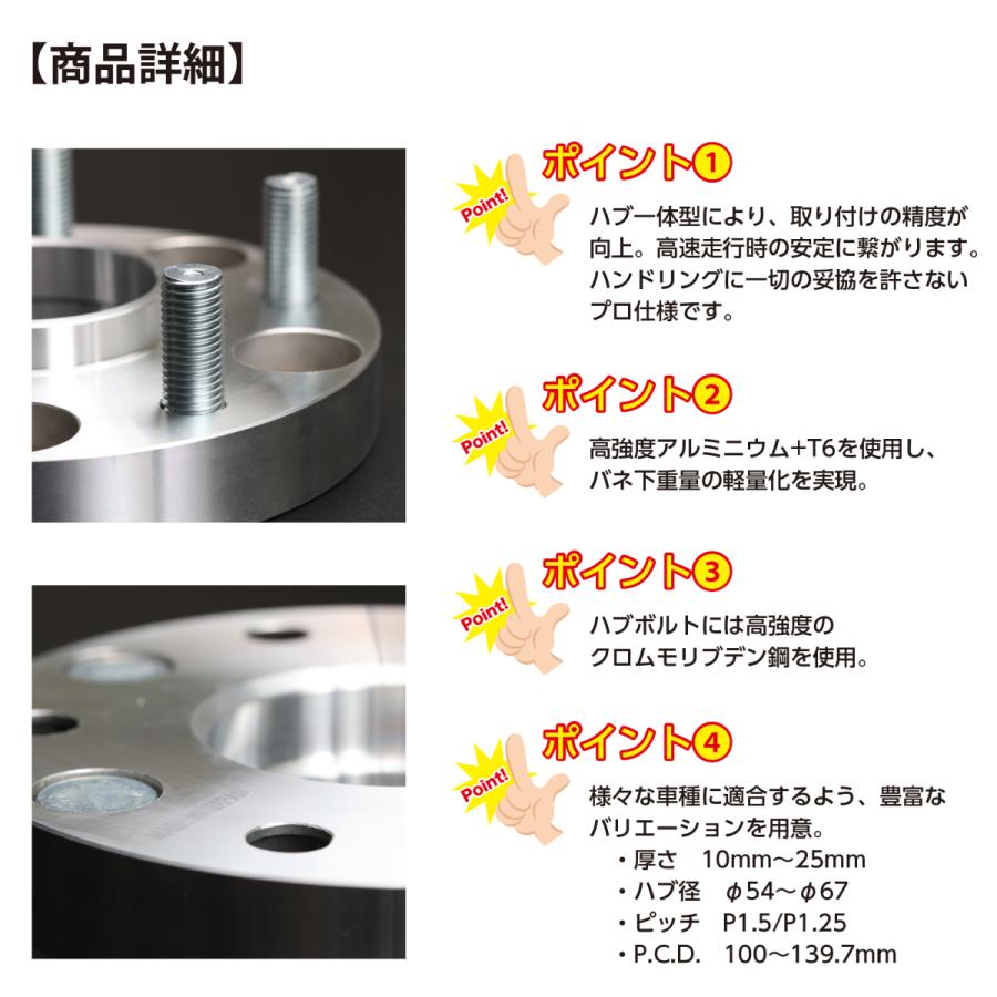 ワイドトレッドスペーサー 10mm ワイトレ 国産 日本製 PCD100 4H/4穴