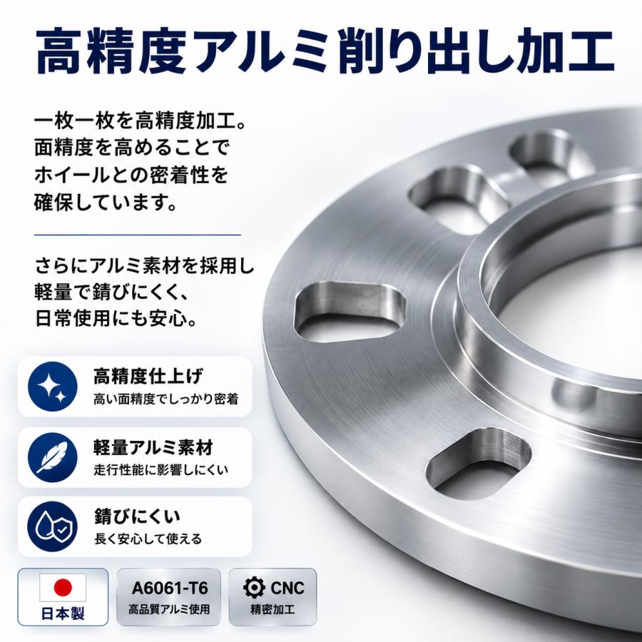 爆買い ホイールスペーサー ハブ付 5mm 4H/5H用 4穴/5穴用 73φ/66φ